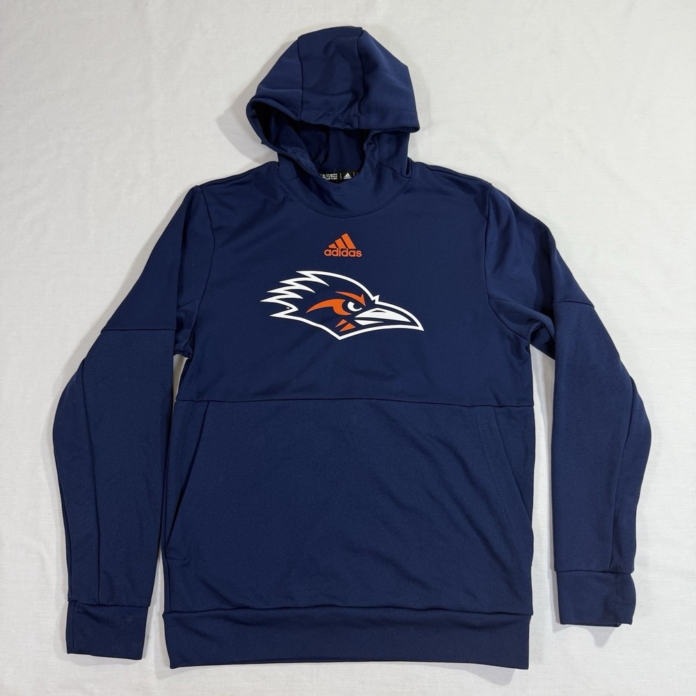 Adidas UT San Antonio UTSA Roadrunners Blue Hoodie Sweatshirt Size Medium
